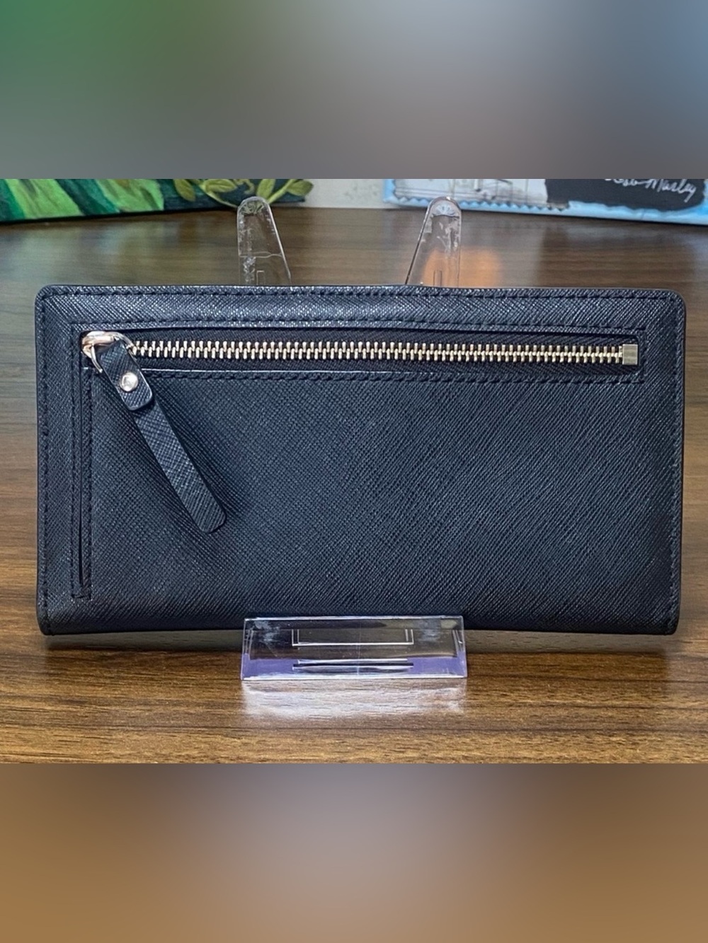 Kate Spade Saffiano Leather Black Wallet - Picture 2 of 10